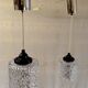 Paire de suspensions en verre holophane - mid. XXeme