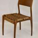Lot de 4 chaises en chêne design italien de Consorzio Sedi Friuli 1960
