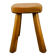 Tabouret brutaliste bois massif déco chalet