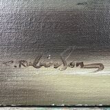 Large flower bouquet painting