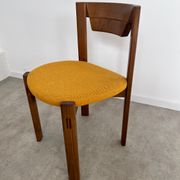 Set of 4 Scandinavian style chairs Girsberger 70s vintage solid wood