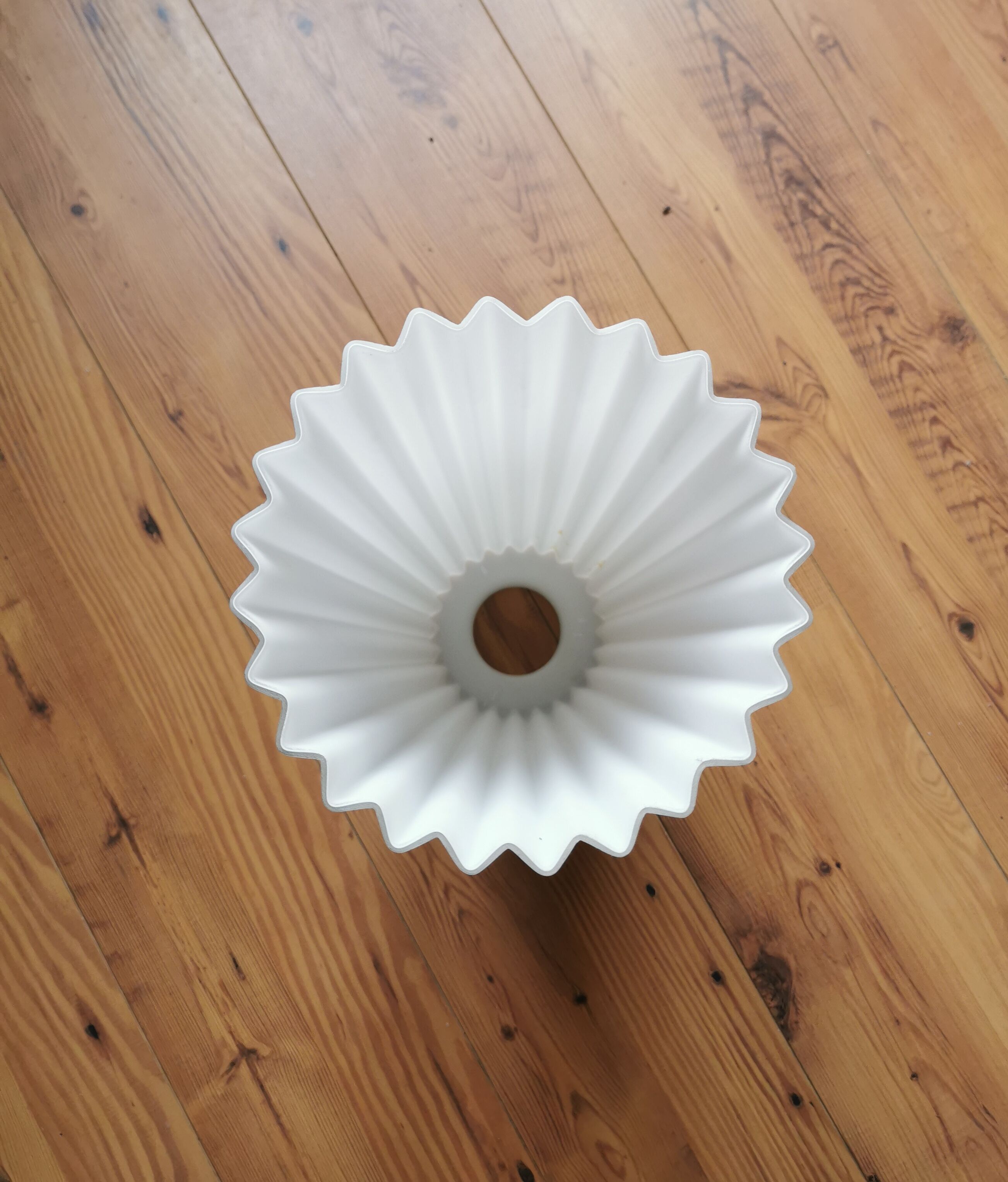 Suspension Art Deco en opaline