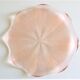 Plat rose en verre 80