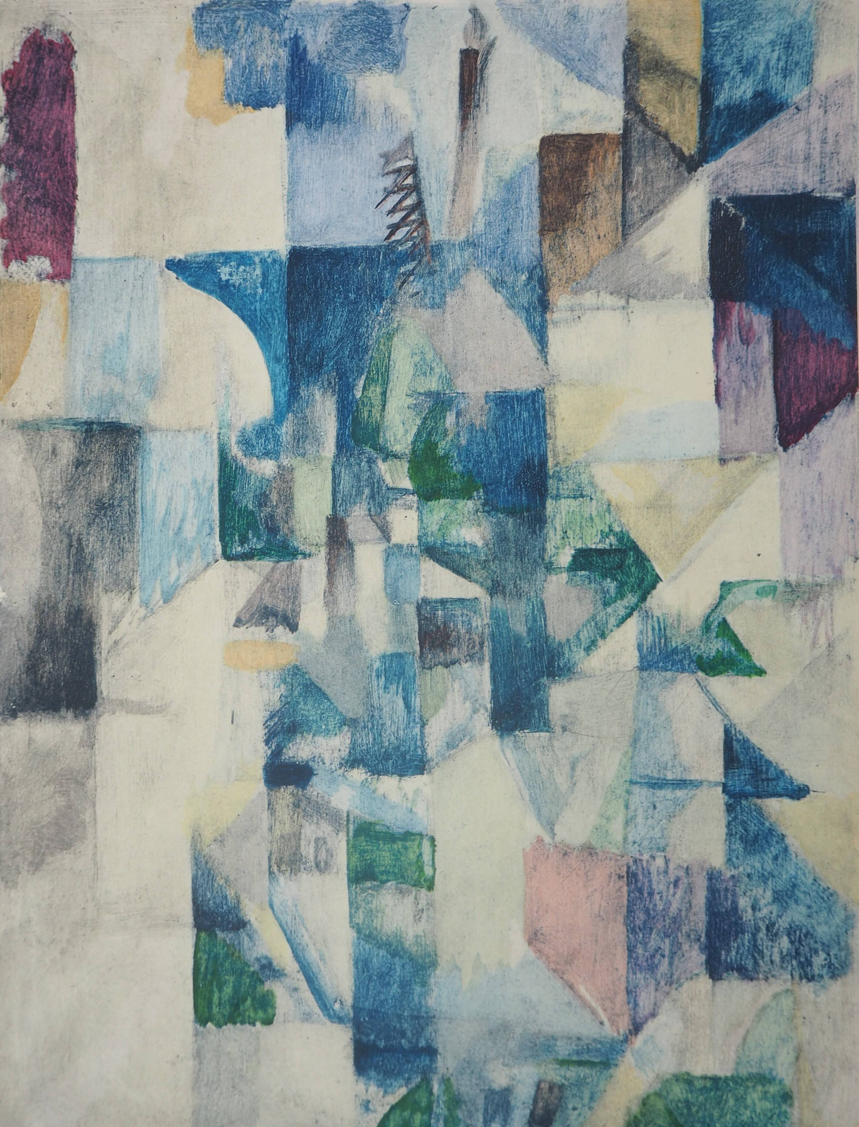 Robert delaunay: window on the city - original stencil