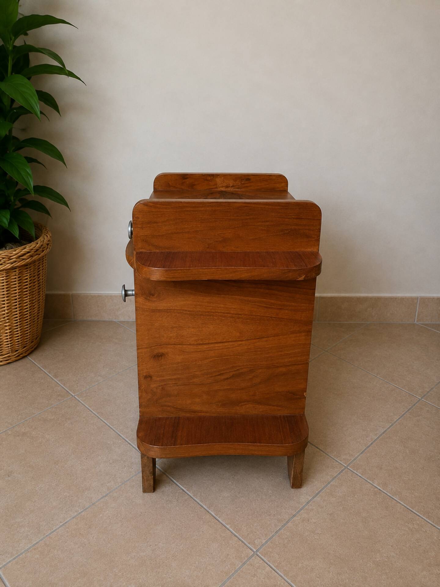 Vintage Art Deco bedside console.