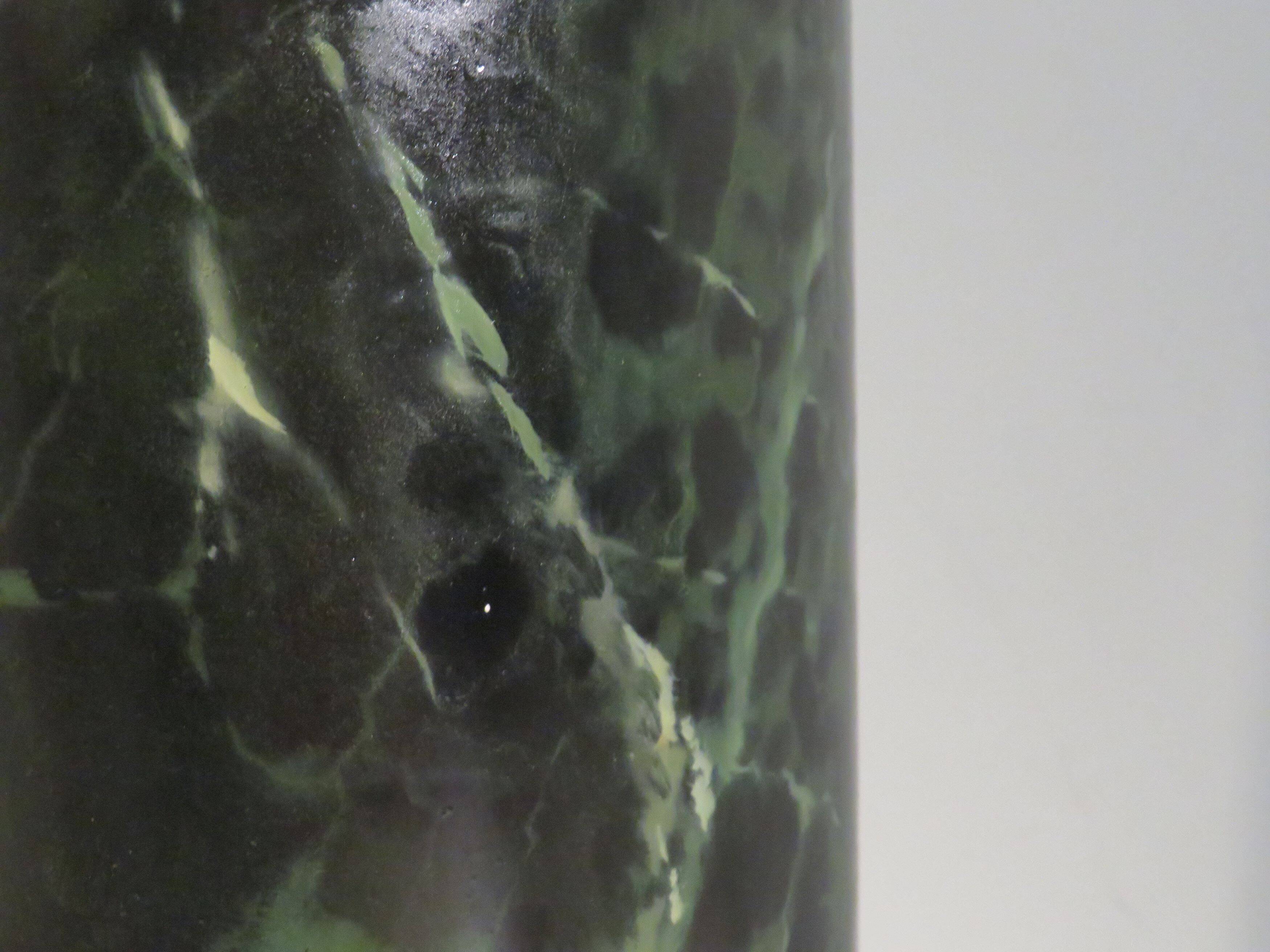 Faux marble column, base, mid-20th century.