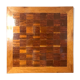 Antique checkers & chess board inlaid with vintage wood marquetry