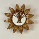 Sun mirror in gilded wood 1960