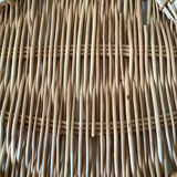 Wicker basket with handles