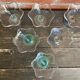 Set of 6 Ice Cream Bowls Design LA ROCHERE Coloured Glass France #D848