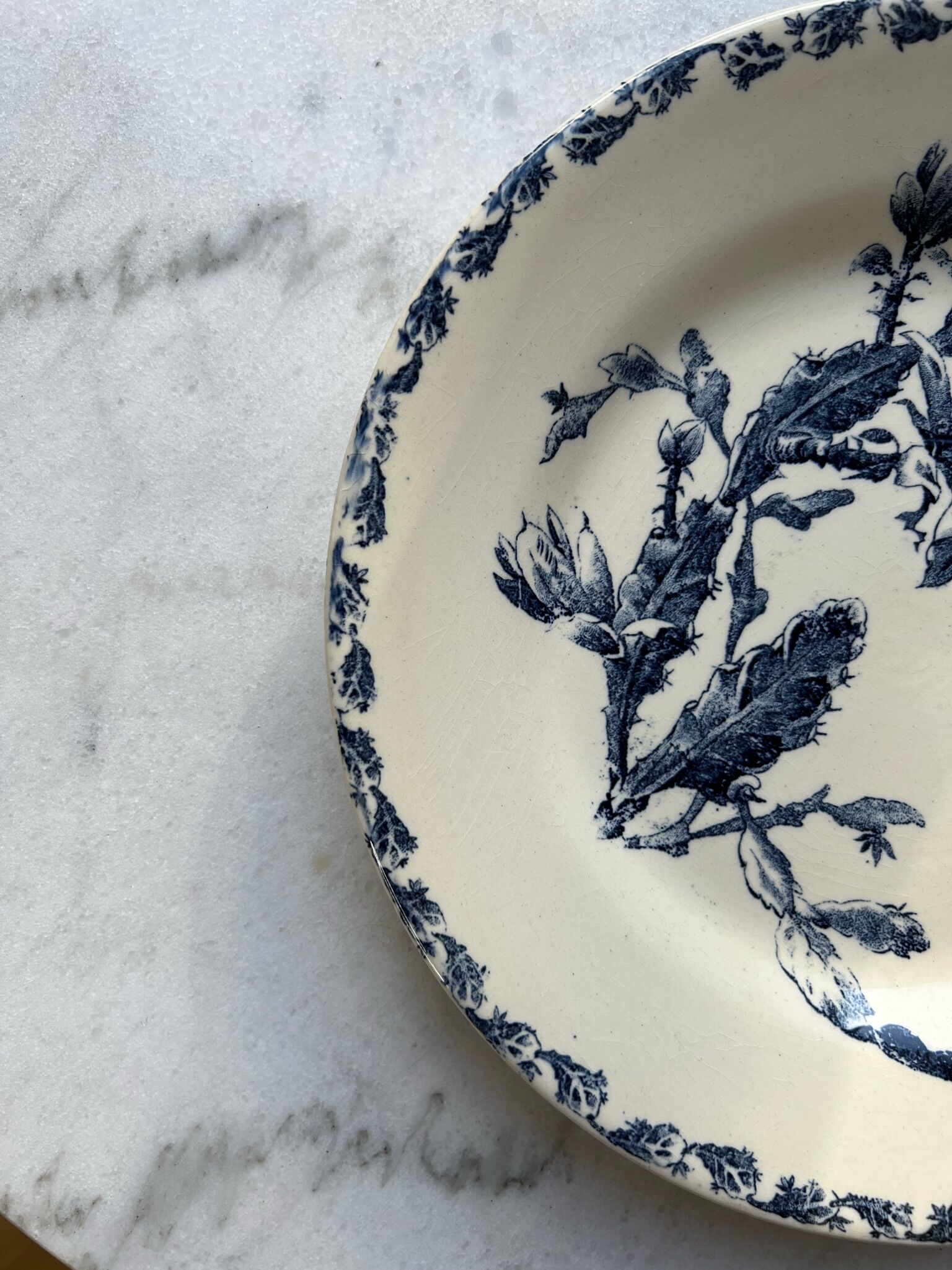 Plate - Opaque porcelain of Gien