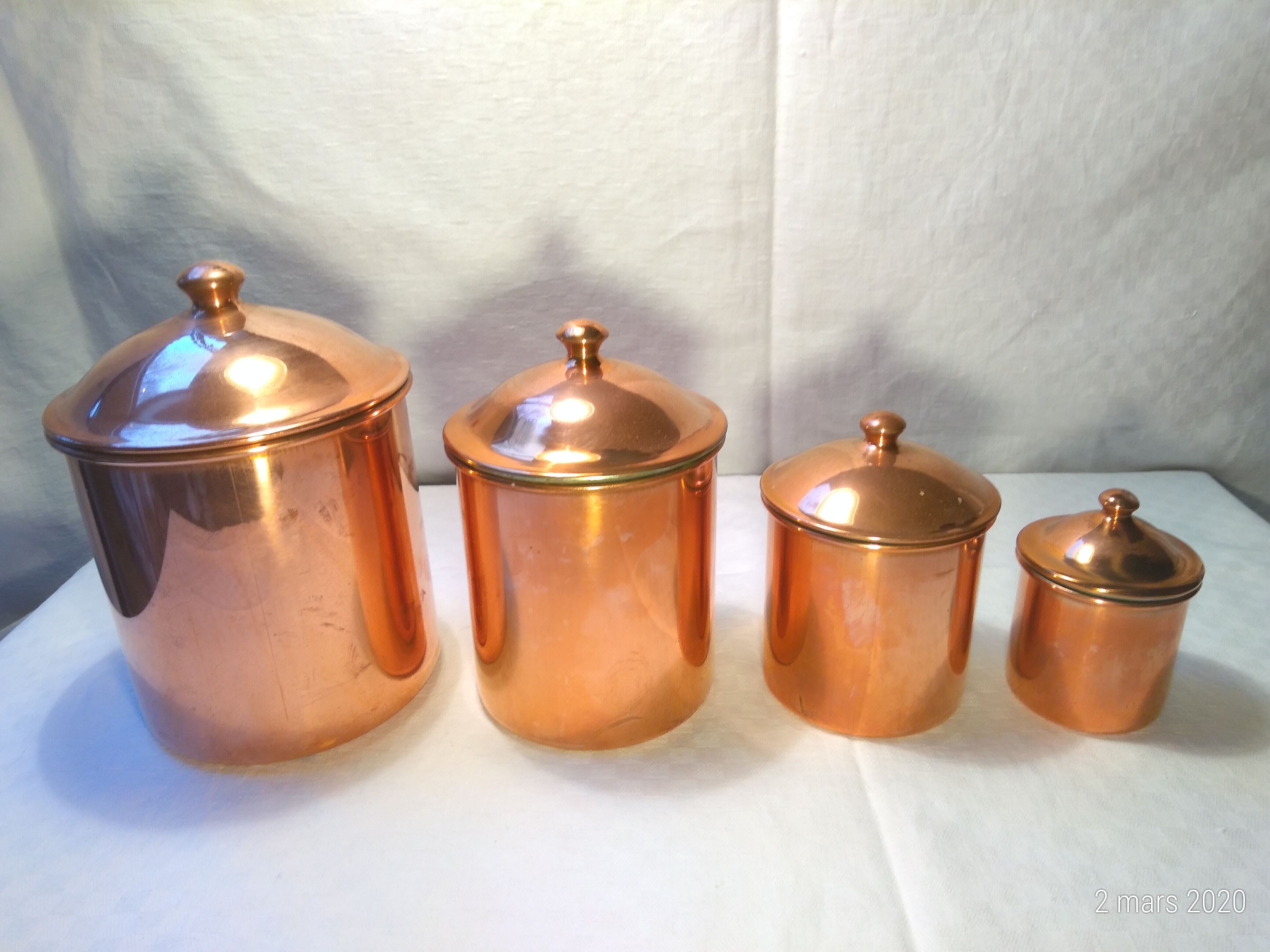 Series 4 copper spice pots