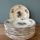 Series of 12 Sarreguemines France soup plates, Agreste collection