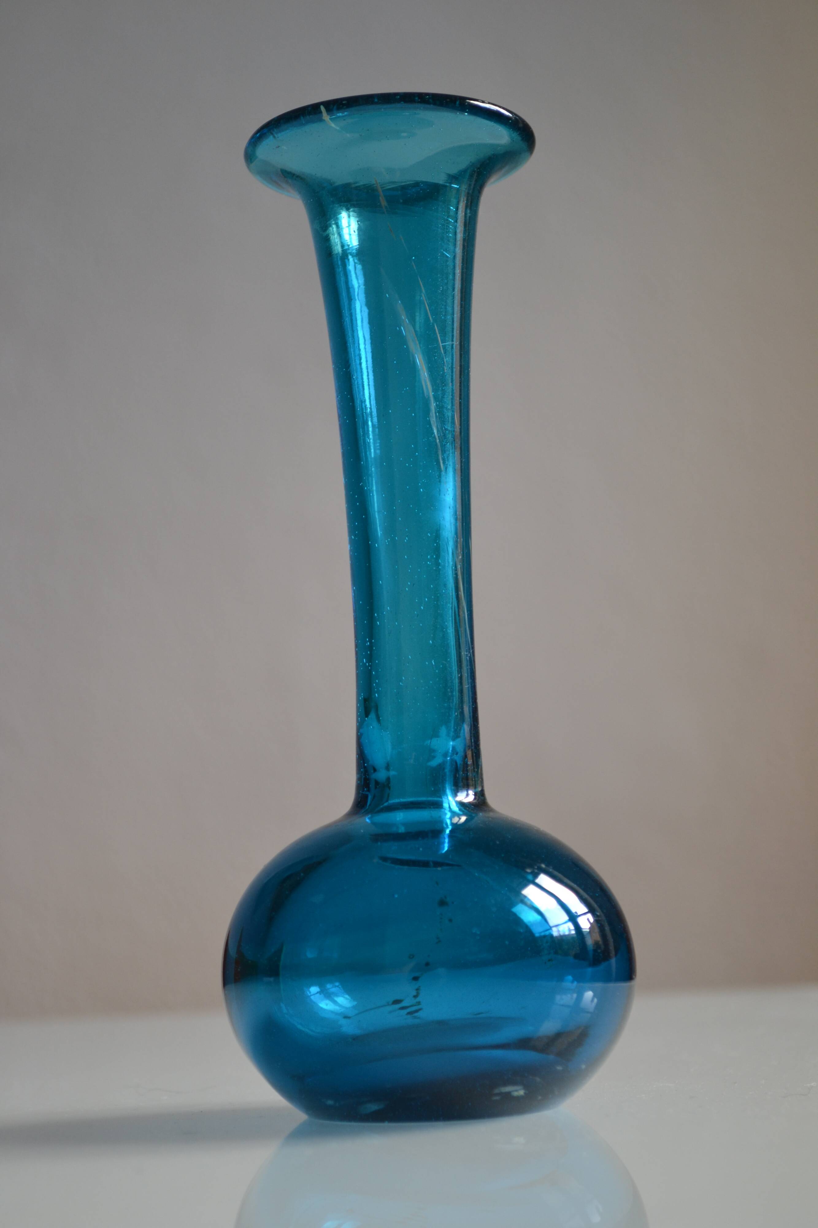 Vase by Michael Harris for Mdina studio in Malta 60s 70s