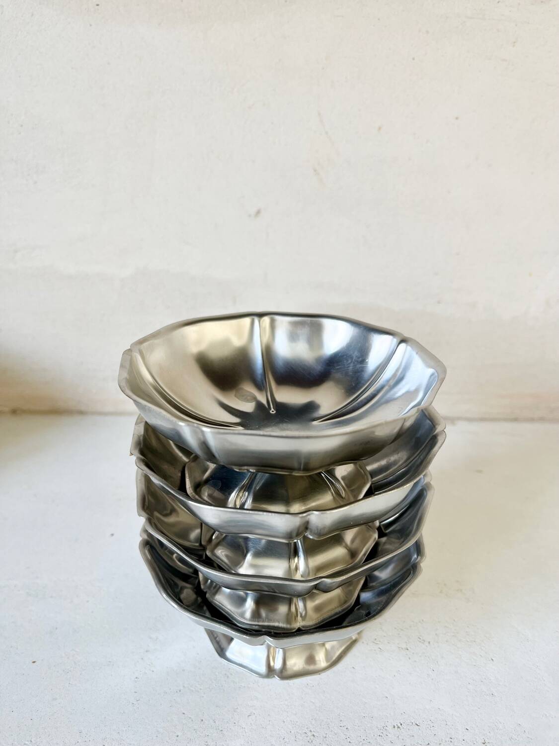 4 coupes à glace en inox