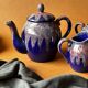 Teapot, milk jug and sugar bowl Lacheny Saint-Amand