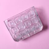 František Vizner Glass Jardinière Vase, Mid-Century Czech Design / 1963