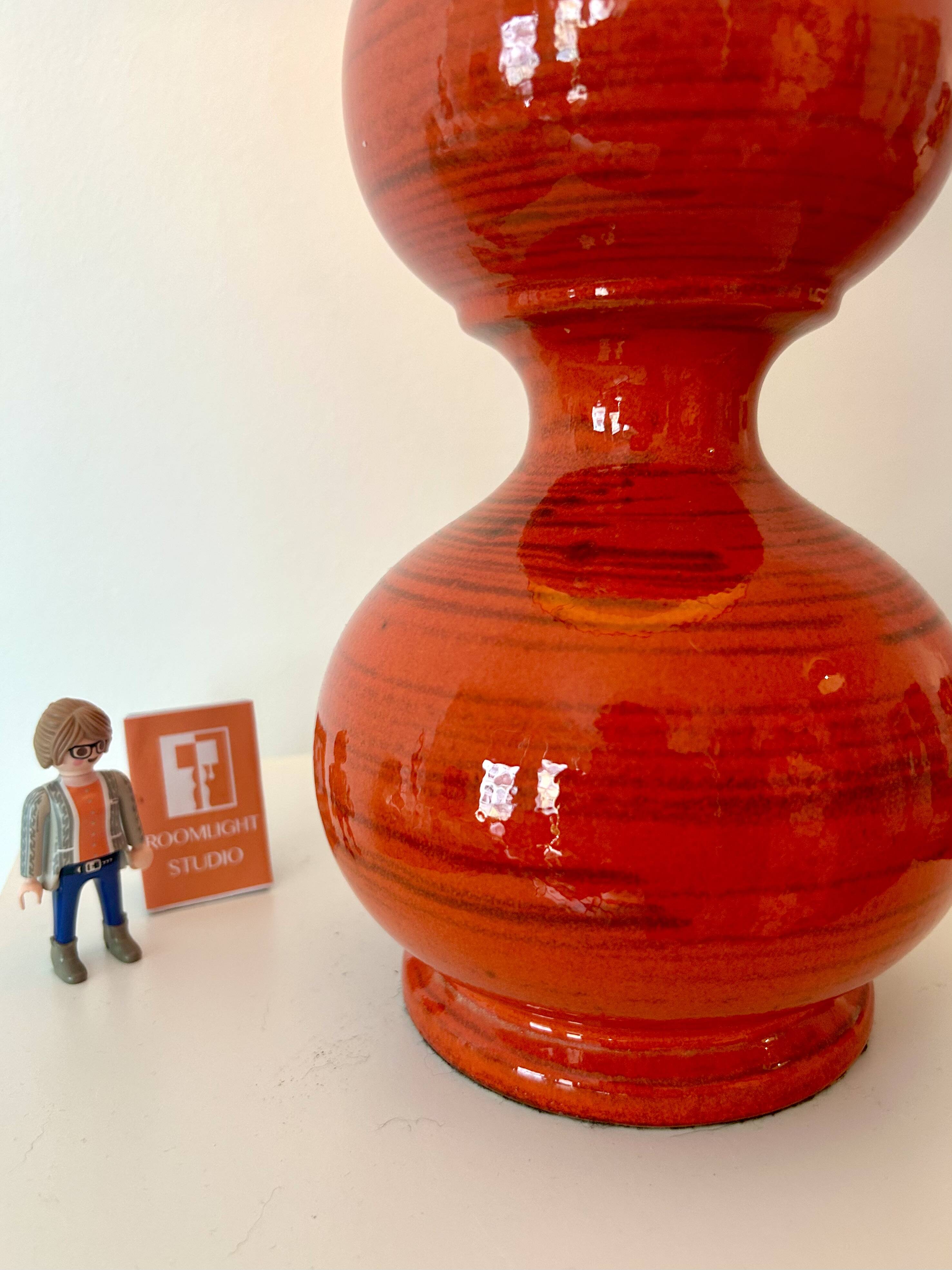 Kaiser Leuchten – Mid-Century Bubble Lamp in Fire Red