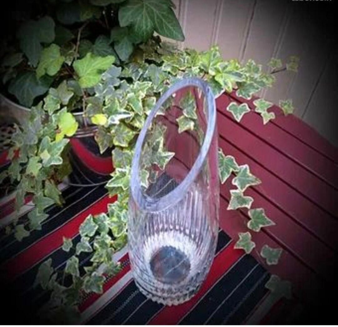 Designer crystal vase