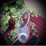 Designer crystal vase