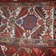 Tapis couloir antique fait main du Nord-Ouest persan 4' x 14,3' (122 cm x 436 cm) années 1840 - 1B658