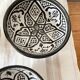 Lot of 6 black ceramic bowls