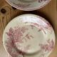 Mismatched series of 4 old “Terre de fer” flat plates
