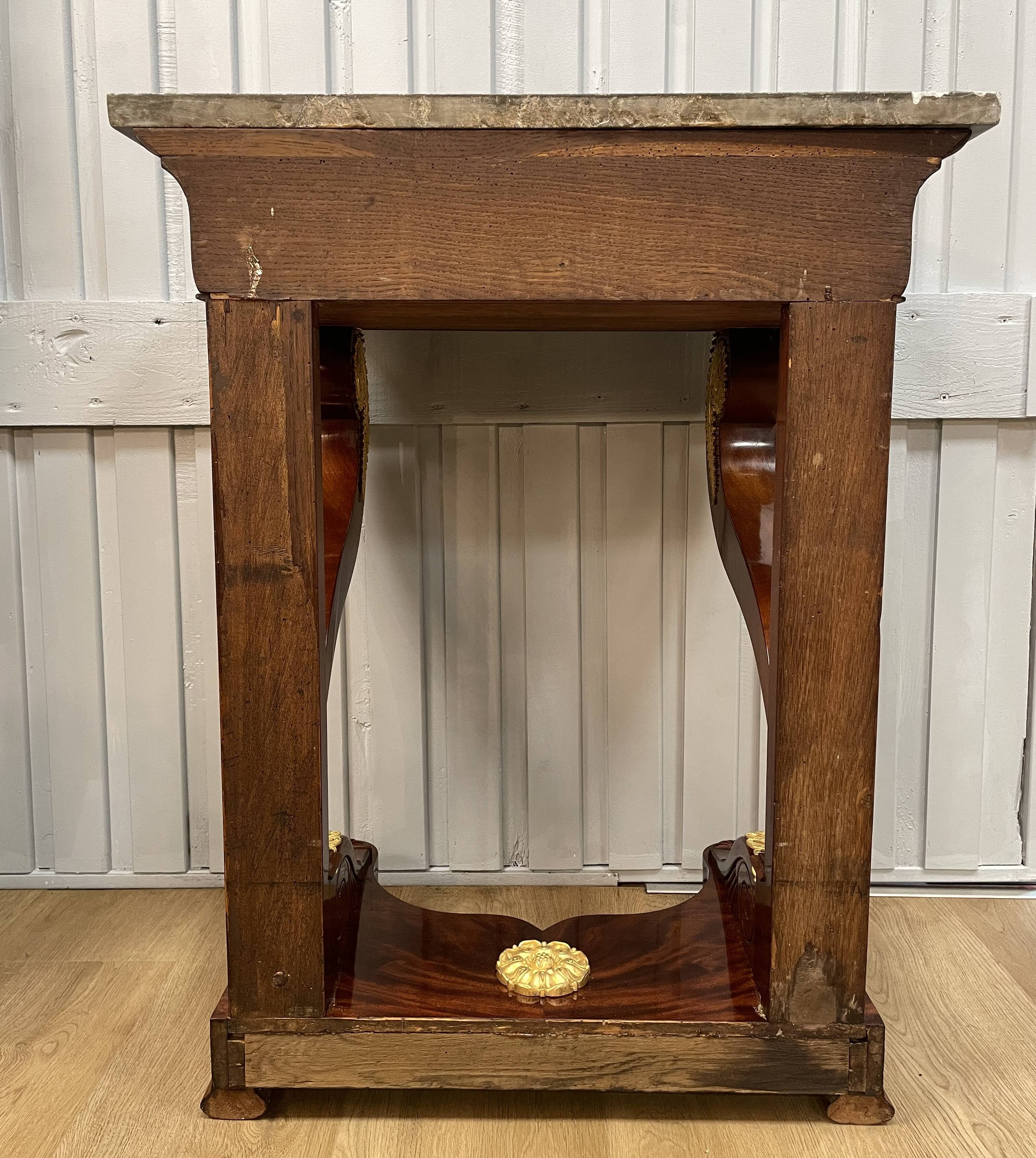 Small Restoration style mahogany console