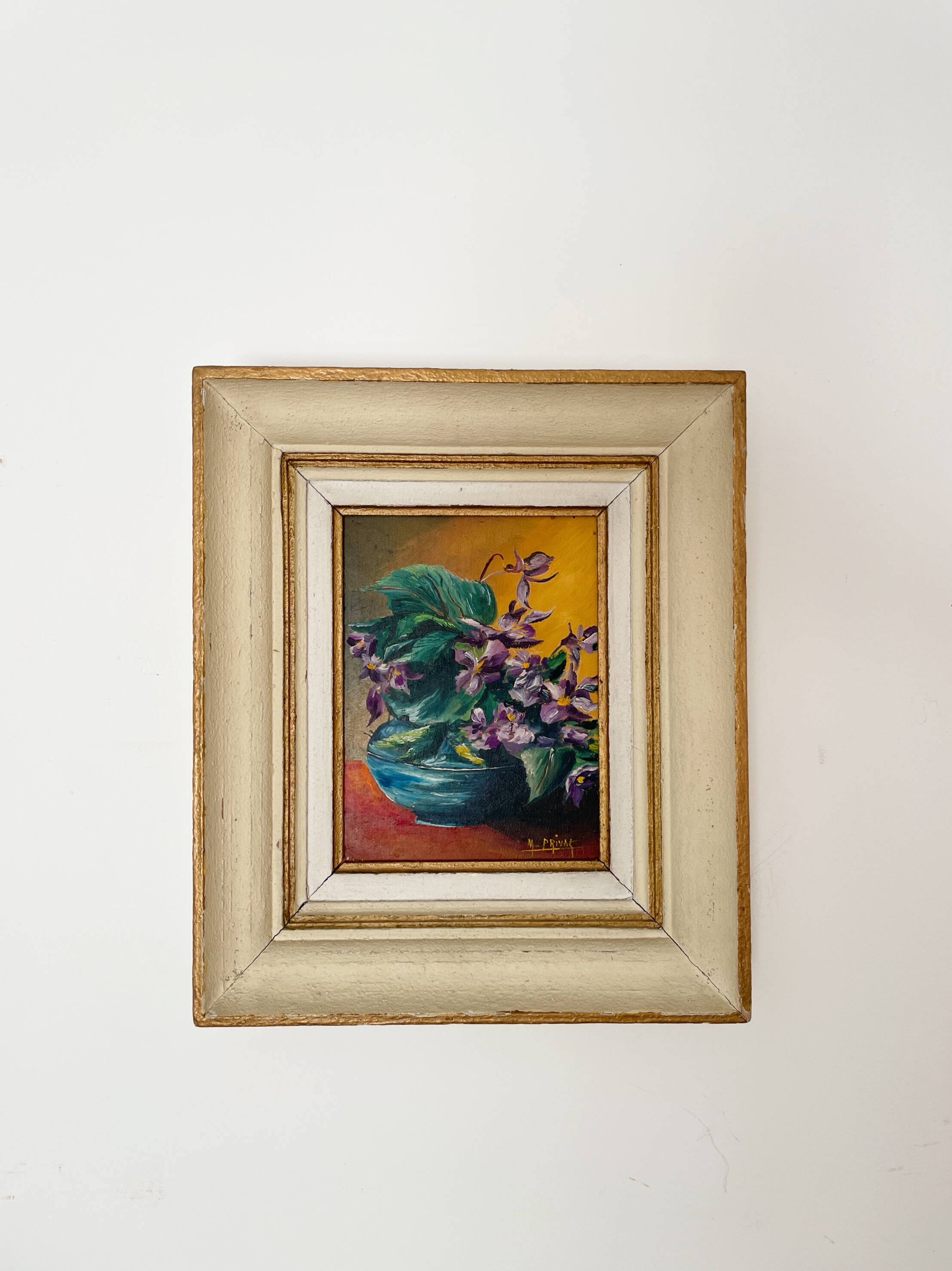 Huile sur toile dans son cadre - 33x39cm