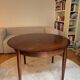 Round dining table Lubke in rosewood from the 1960s.