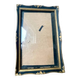 Antique black & gold wooden frame   24 cm x 16 cm convex glass