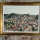 Painting / watercolor landscape of Provence signed Jean Ordonneaud 1983