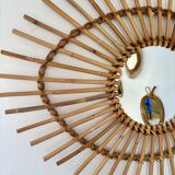 Rattan mirror
