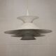 Danish Modern Pendant Lamp: White Radius Model by Erik Balslev for Fog & Mo