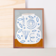 Pop-up Christmas 22 - Wall poster white vase with the word love 50cm*70cm
