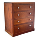 Art deco oak chest of drawers