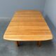 Large solid oak dining table by Wasa, 1990s