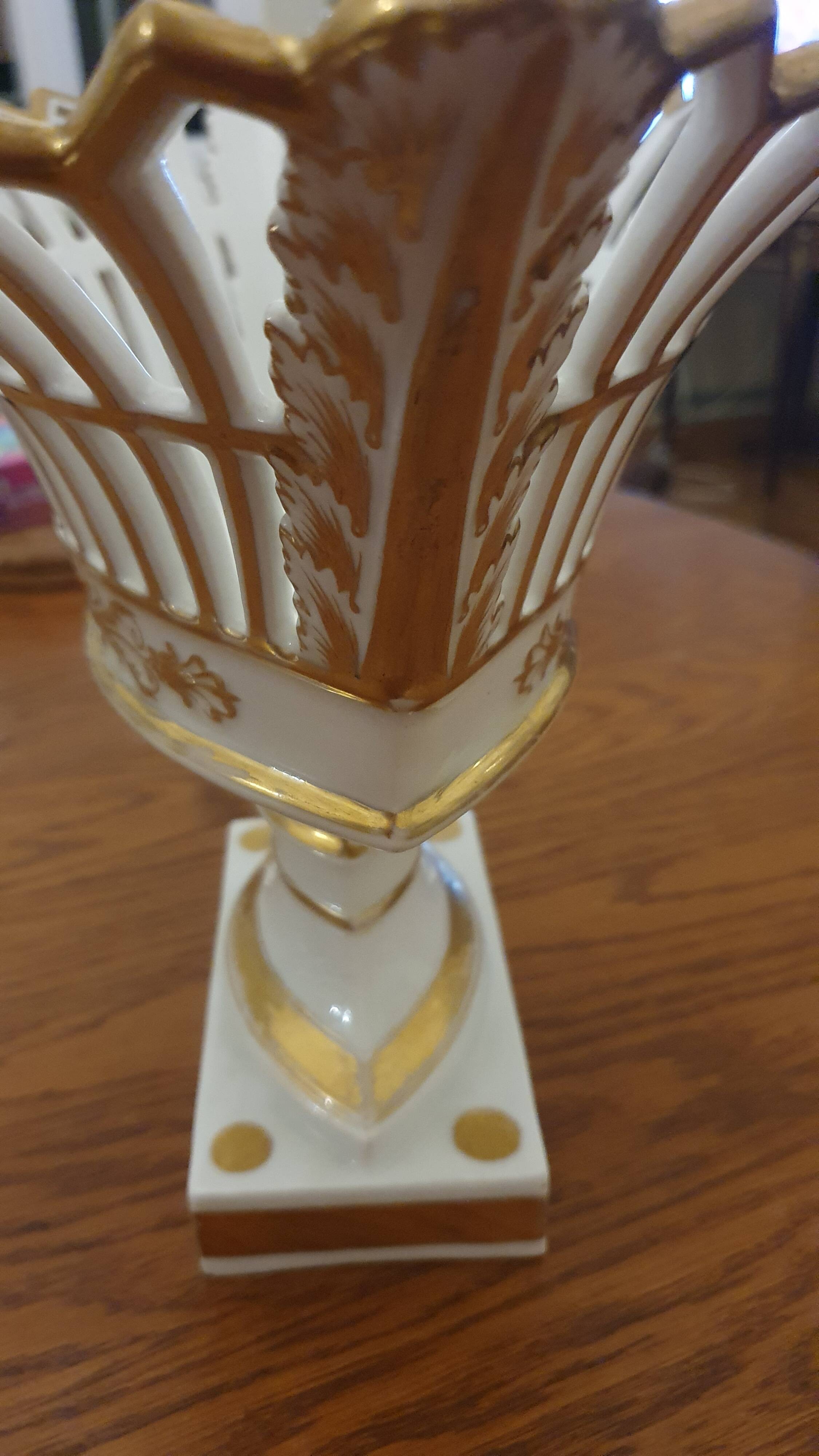 Large footed bowl in 19th century Empire style