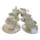 Seiltmann Weiden silver-plated porcelain tea and coffee service
