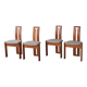 4 'Tellus' chairs in teak designed by Torstein Nilsen for A. Huseby & Co, circa 1980.