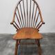 Windsor chair with high spindled back, beech, 1950s.