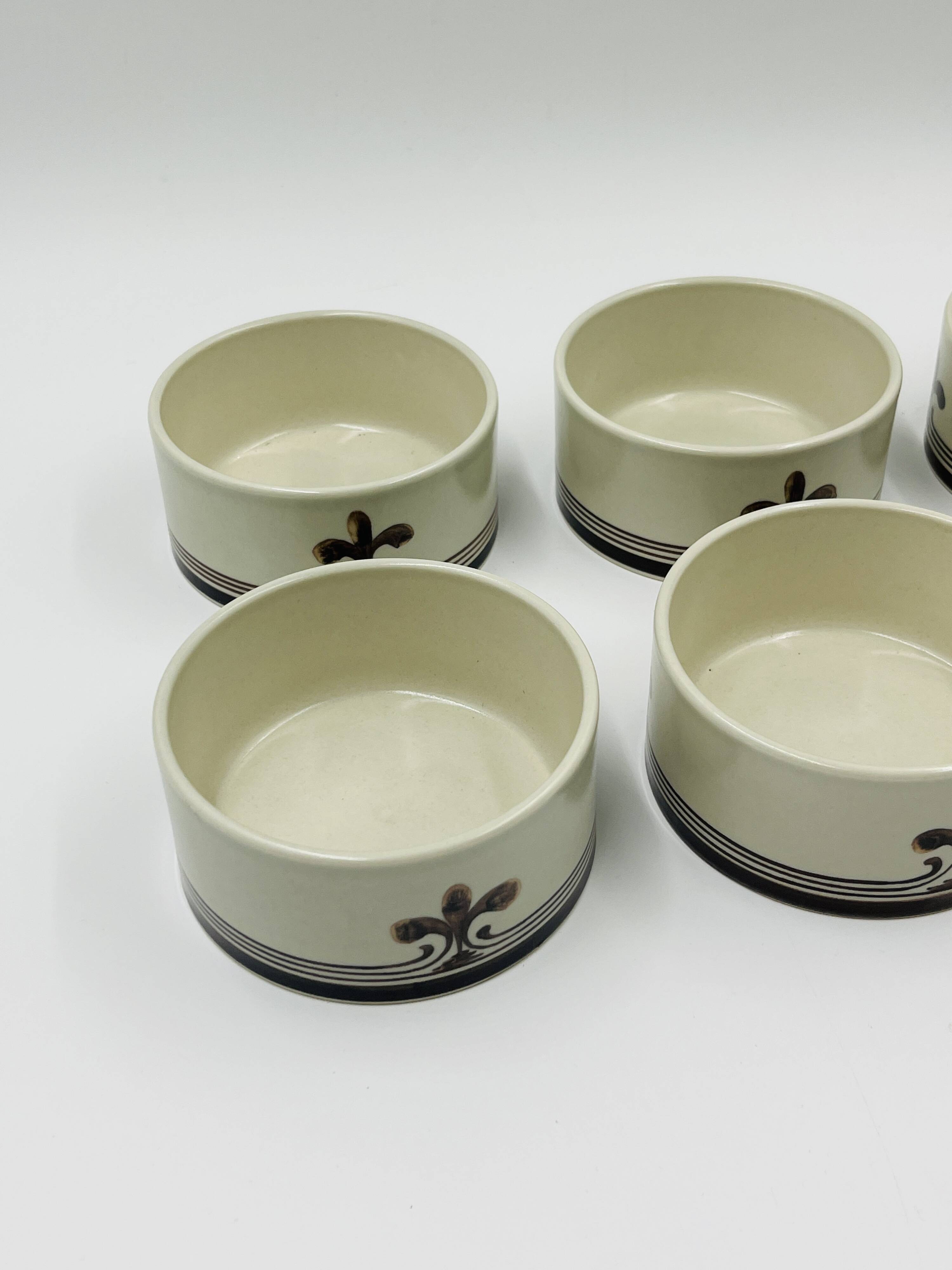 6 Ramequins Rosenthal studio-line "Siena" par Richard Scharrer 1970