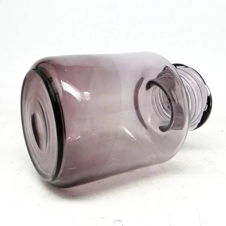 Postmodern vase, glass, designed by S. Sadowski, Poland, 1970s