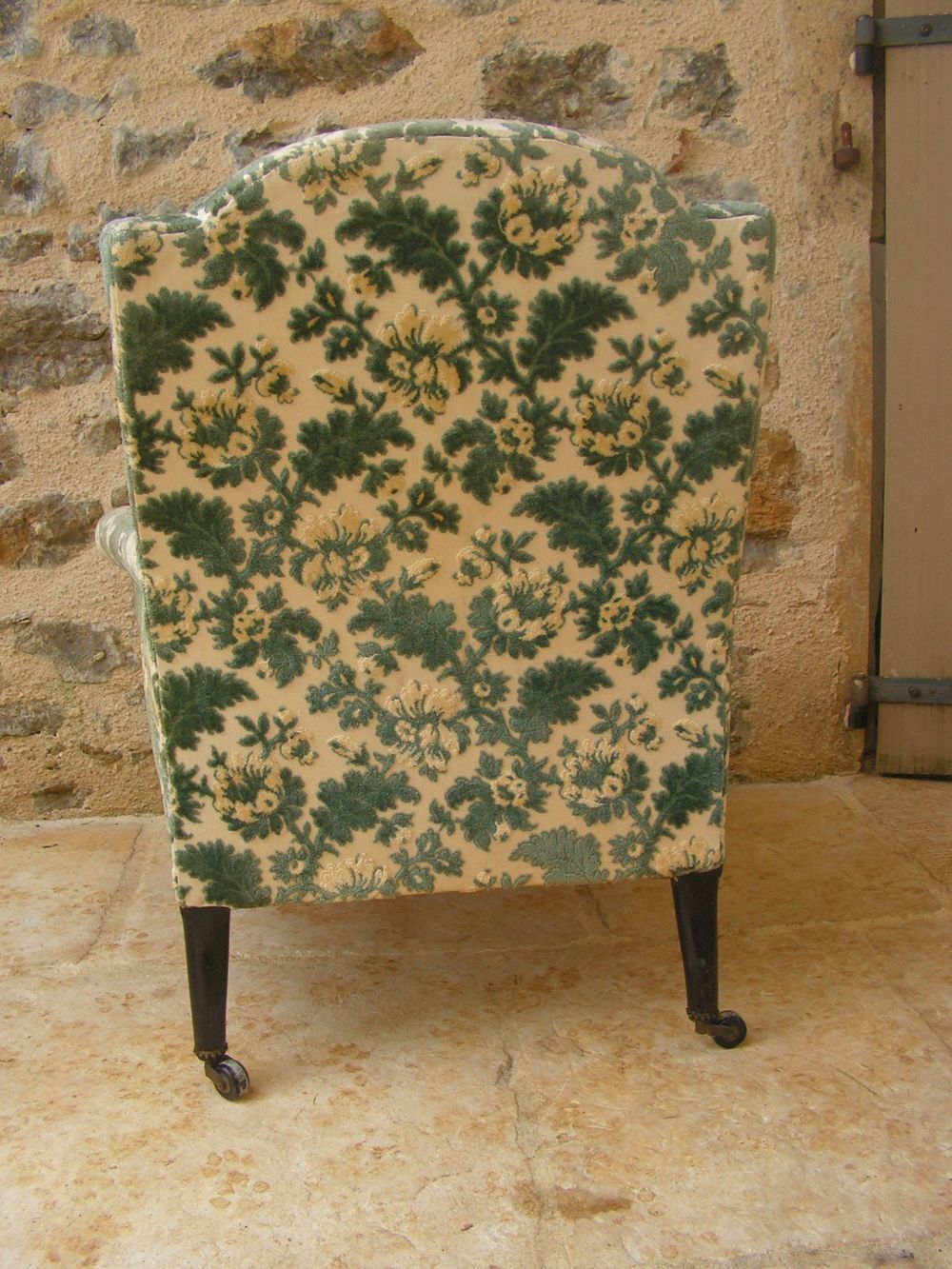 19th century armchair with foliage