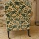 19th century armchair with foliage