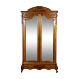 Louis XV wardrobe in walnut with blond patina circa 1880-1900
