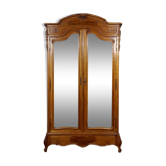 Louis XV wardrobe in walnut with blond patina circa 1880-1900