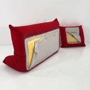 Togo 3-seater with red ottoman by Michel Ducaroy for Ligne Roset, 1970.