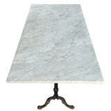 60s Parisian cast iron and marble bistro table