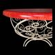 Rare 1950s garden furniture set - wrought iron & fibreglass - 5 pieces